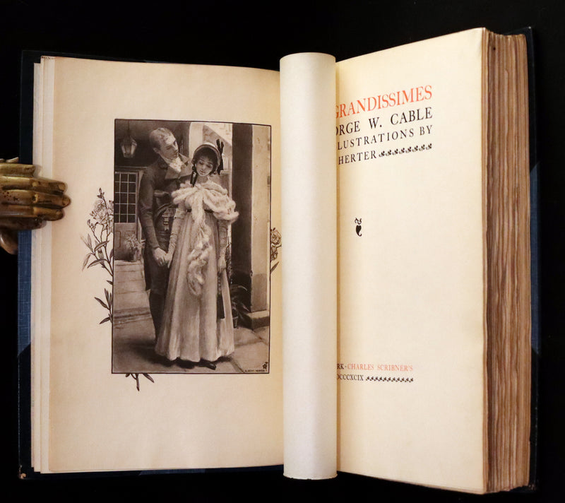 1899 Scarce Limited Edition bound by Bayntun - The Grandissimes, A Story of Creole Life in New Orleans by George W. Cable. #105/204.