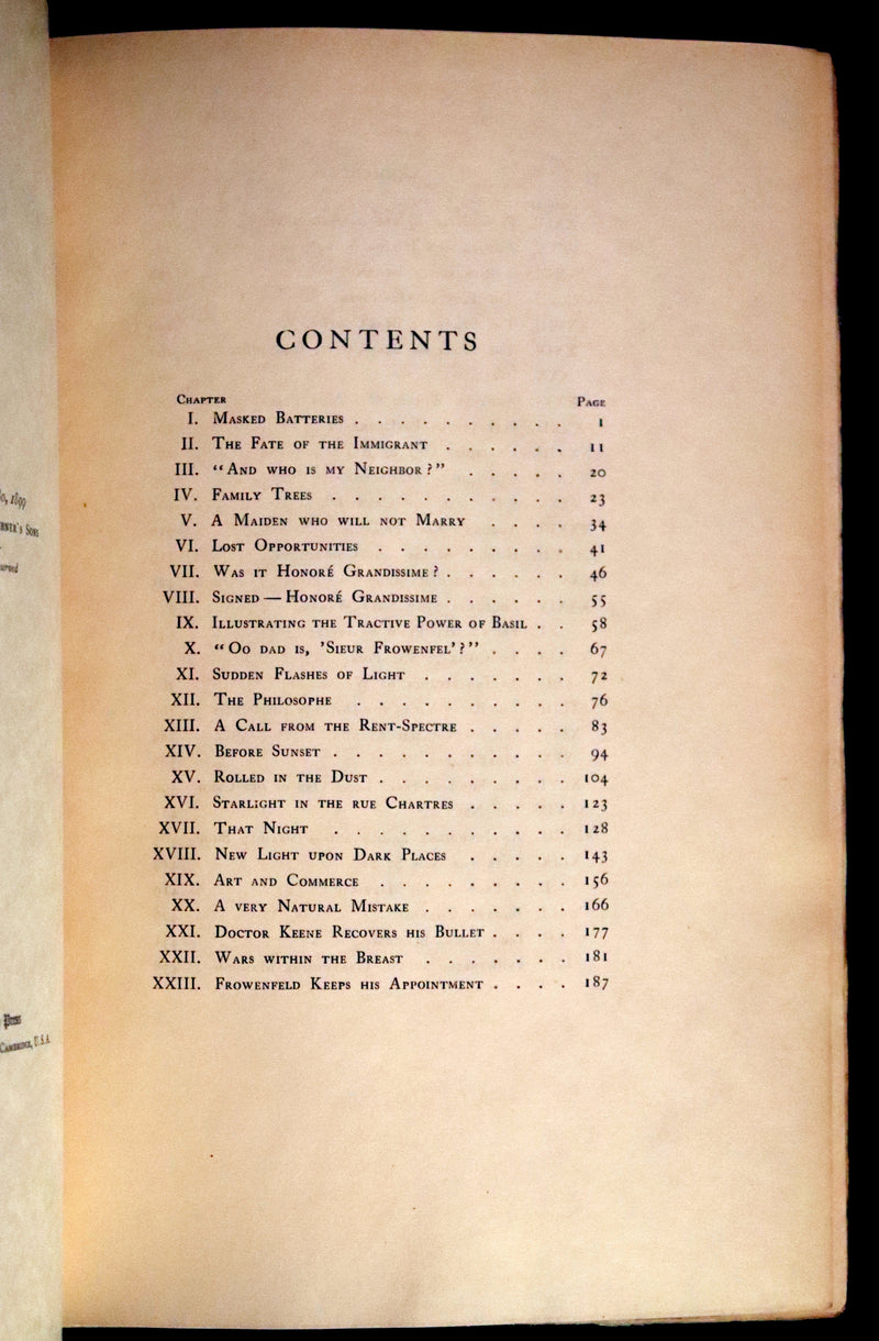 1899 Scarce Limited Edition bound by Bayntun - The Grandissimes, A Story of Creole Life in New Orleans by George W. Cable. #105/204.