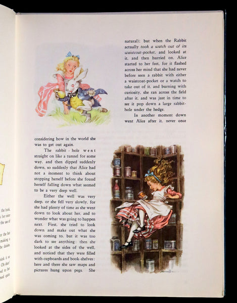 1958 Rare First UK Edition Illustrated by Libico Maraja - Alice's Adventures in Wonderland.