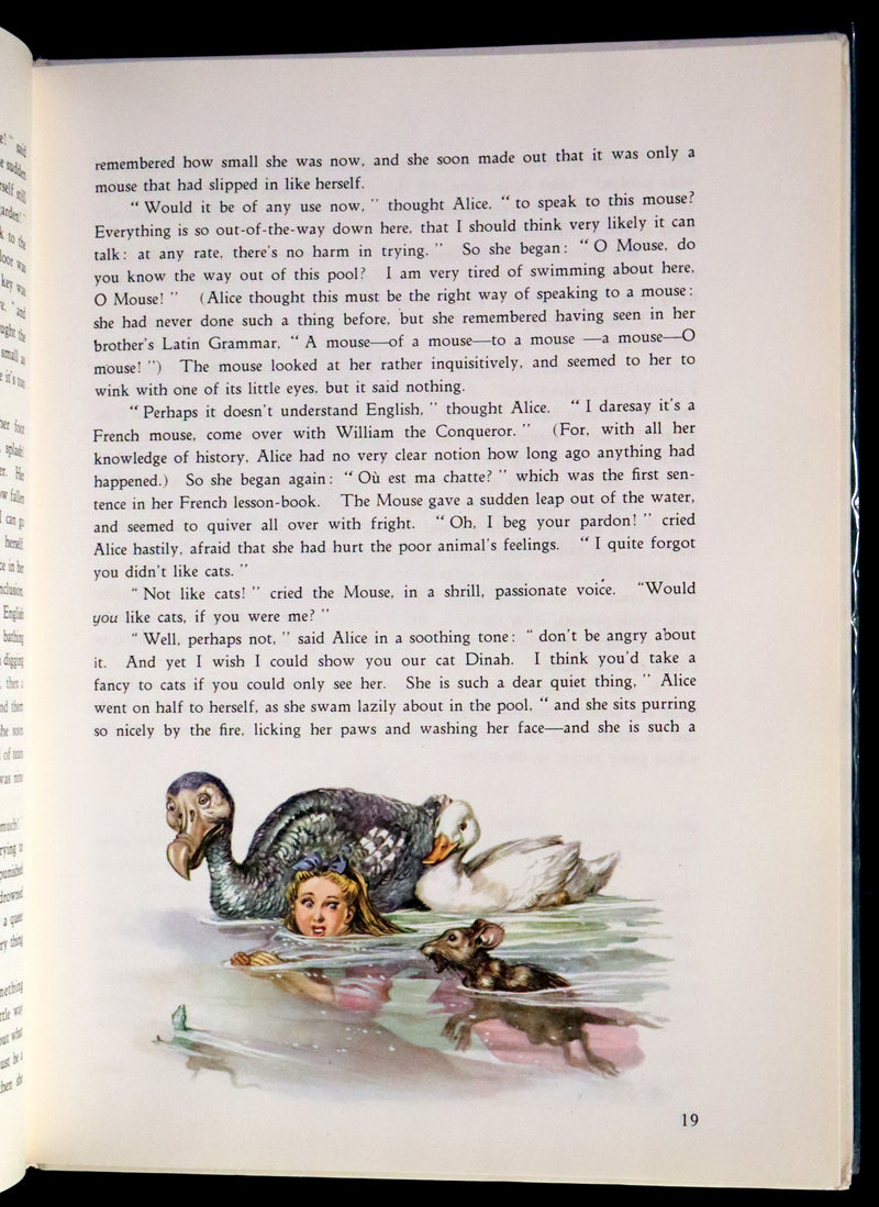 1958 Rare First UK Edition Illustrated by Libico Maraja - Alice's Adventures in Wonderland.