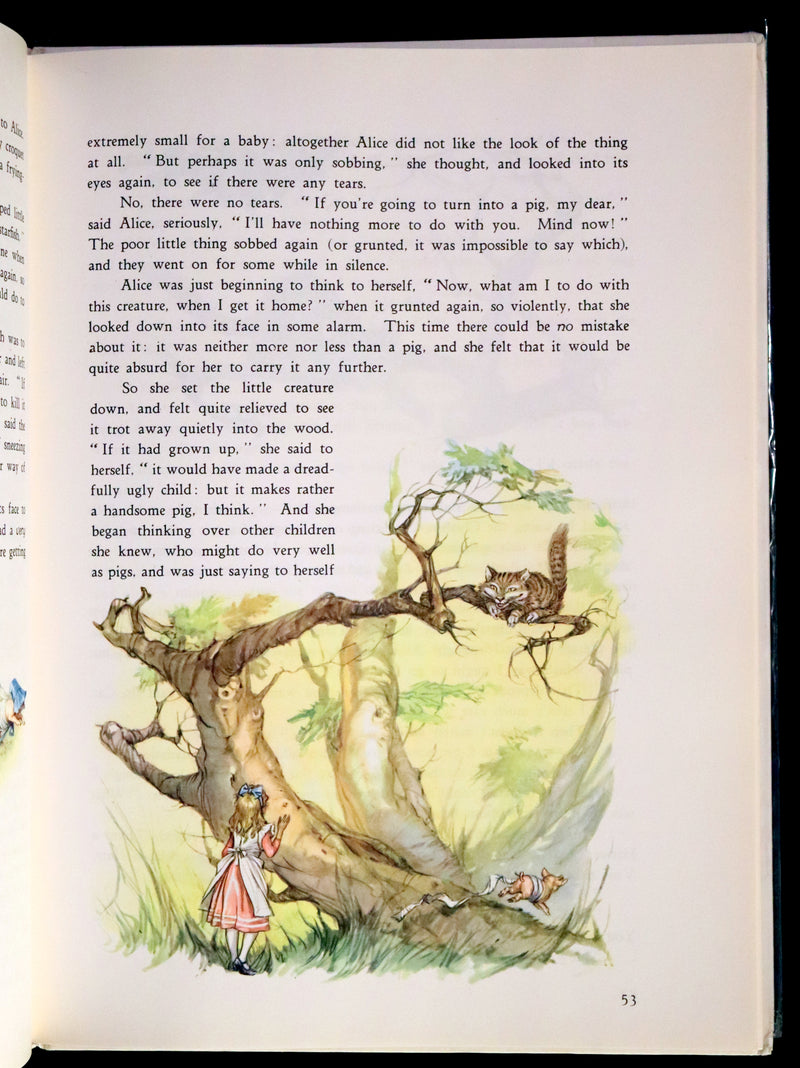 1958 Rare First UK Edition Illustrated by Libico Maraja - Alice's Adventures in Wonderland.