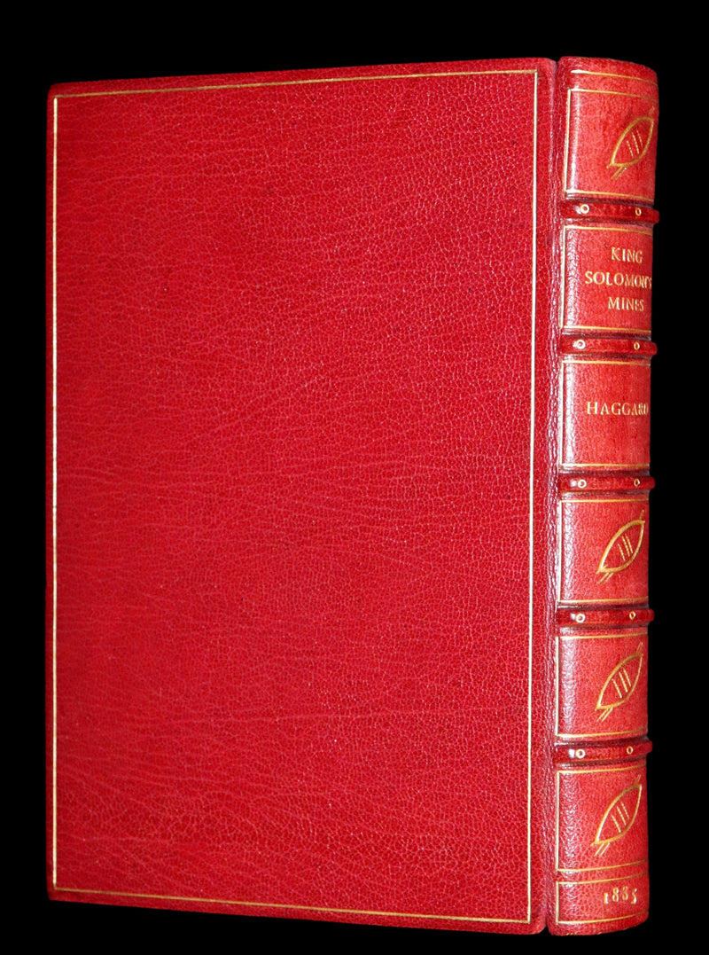 1885 Rare First Edition bound by Bayntun - King Solomon's Mines by Sir Henry Rider Haggard.