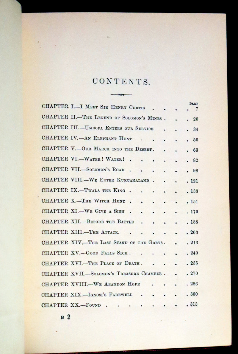 1885 Rare First Edition bound by Bayntun - King Solomon's Mines by Sir Henry Rider Haggard.