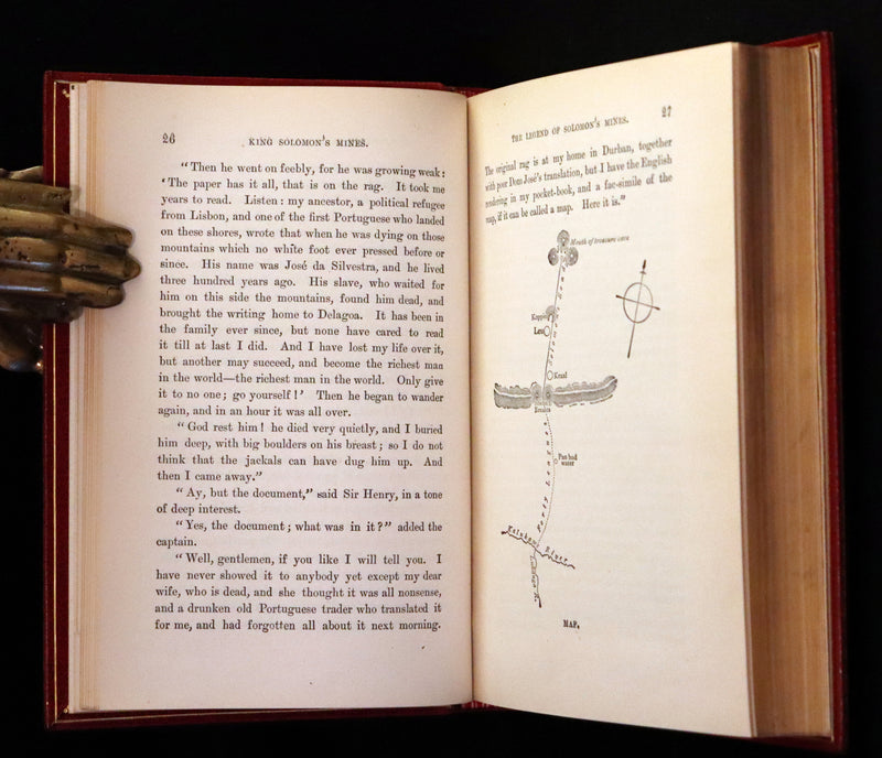 1885 Rare First Edition bound by Bayntun - King Solomon's Mines by Sir Henry Rider Haggard.