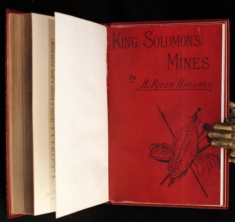 1885 Rare First Edition bound by Bayntun - King Solomon's Mines by Sir Henry Rider Haggard.
