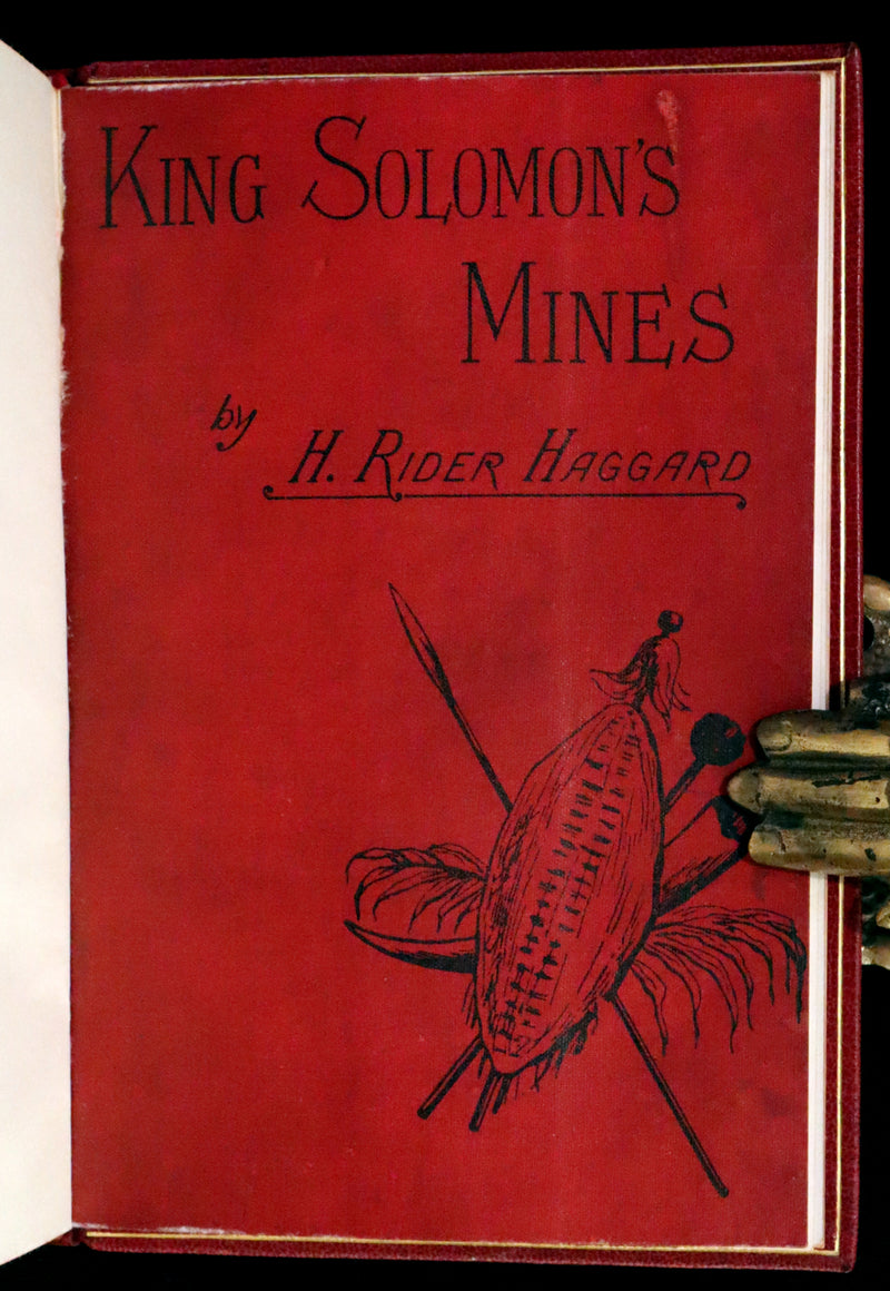 1885 Rare First Edition bound by Bayntun - King Solomon's Mines by Sir Henry Rider Haggard.