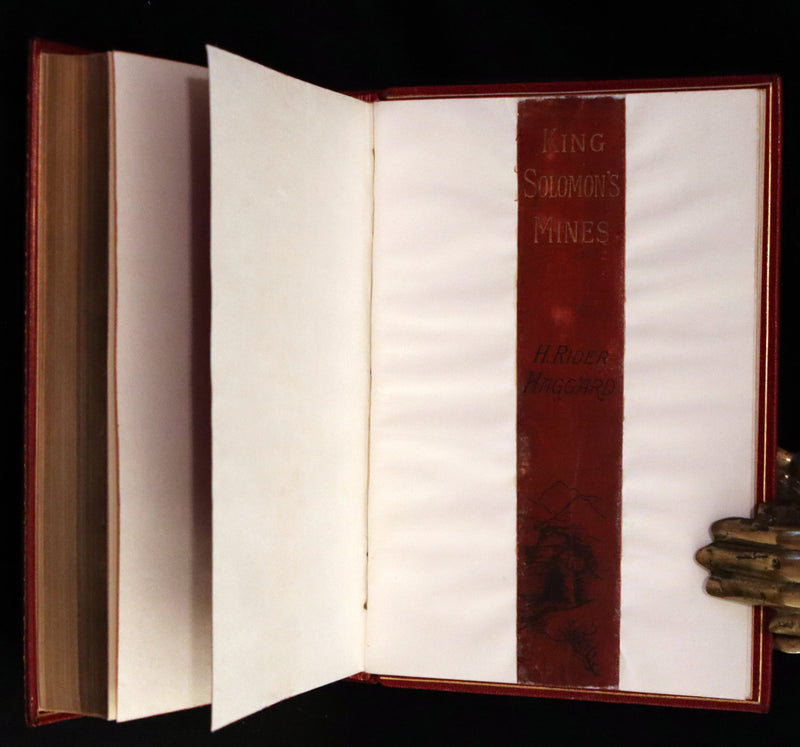 1885 Rare First Edition bound by Bayntun - King Solomon's Mines by Sir Henry Rider Haggard.