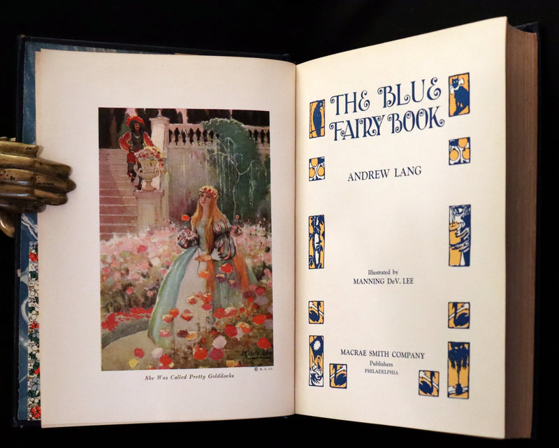 1926 Rare First illustrated Edition by Manning de V. Lee - The BLUE FAIRY BOOK by Andrew Lang.