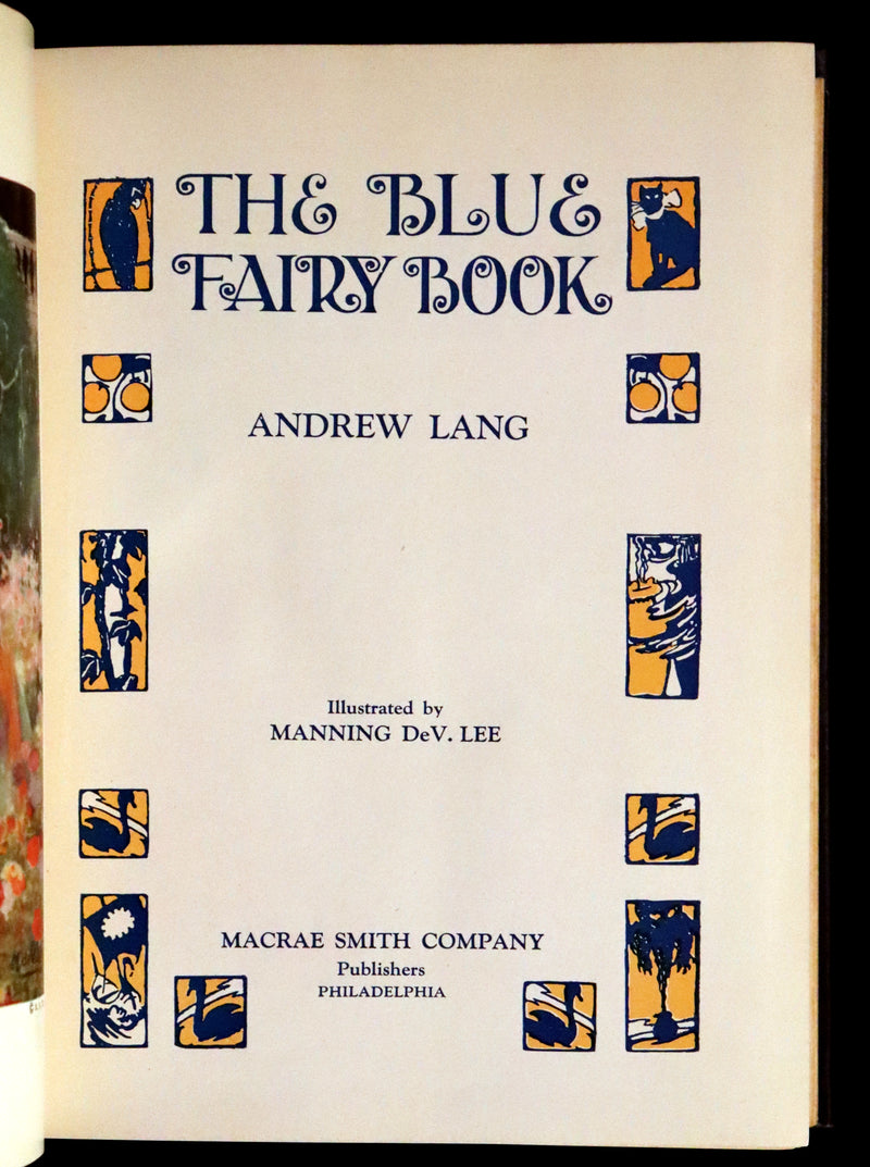 1926 Rare First illustrated Edition by Manning de V. Lee - The BLUE FAIRY BOOK by Andrew Lang.