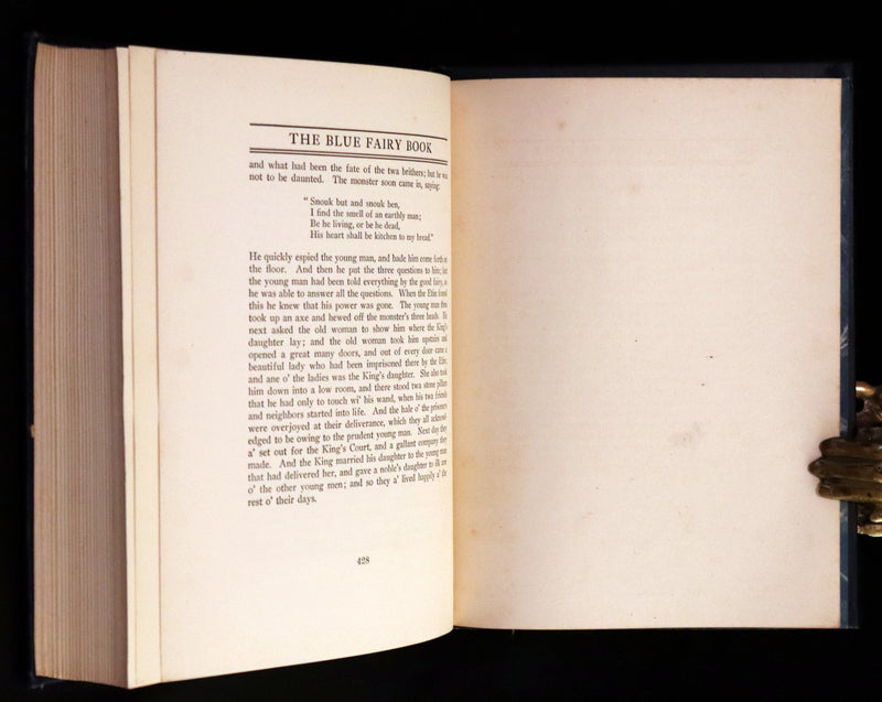 1926 Rare First illustrated Edition by Manning de V. Lee - The BLUE FAIRY BOOK by Andrew Lang.