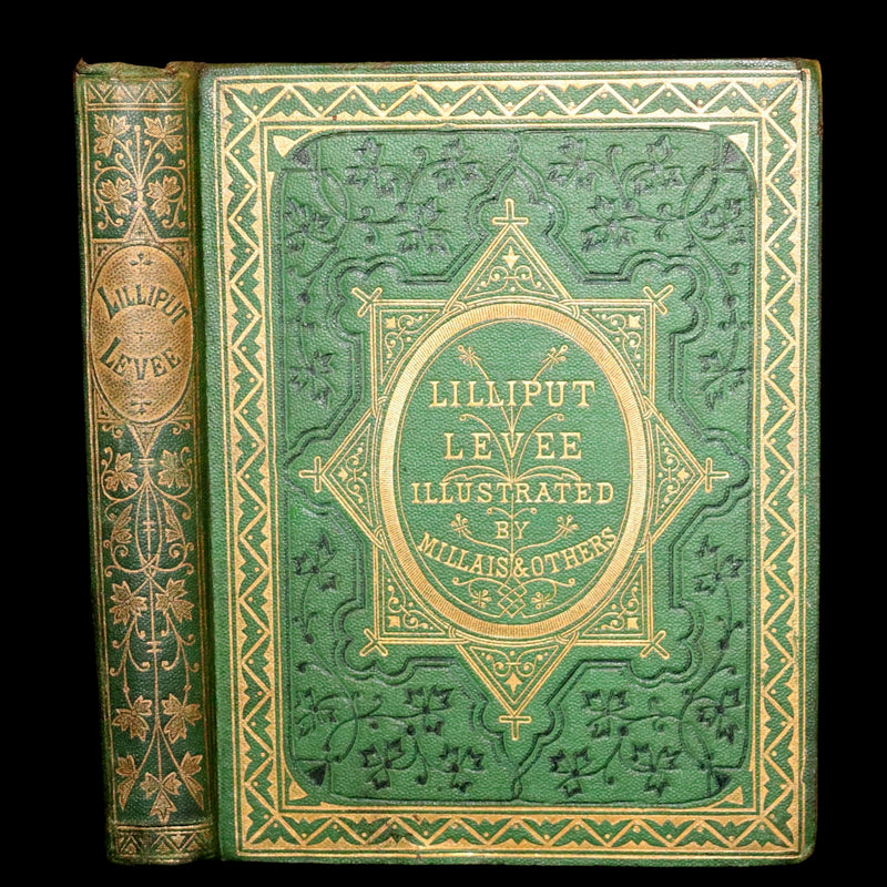 1868 Rare Book - LILLIPUT LEVEE, Poems of childhood, child-fancy, and child-like moods illustrated by Pre -Raphaelite John Everett Millais and others.