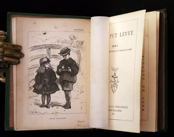 1868 Rare Book - LILLIPUT LEVEE, Poems of childhood, child-fancy, and child-like moods illustrated by Pre -Raphaelite John Everett Millais and others.