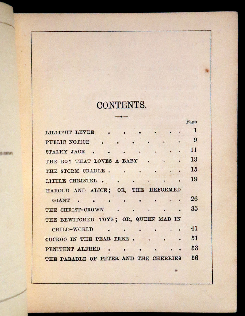 1868 Rare Book - LILLIPUT LEVEE, Poems of childhood, child-fancy, and child-like moods illustrated by Pre -Raphaelite John Everett Millais and others.