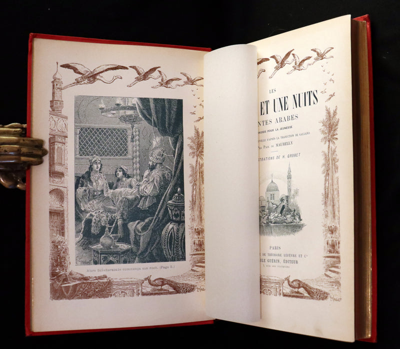 1900 Rare illustrated French Book ~ One Thousand and One Nights - Les Mille et une Nuits - Arabic Tales.
