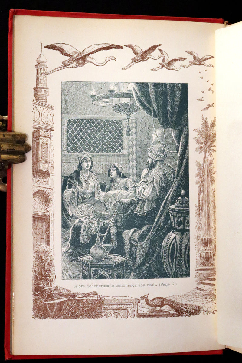 1900 Rare illustrated French Book ~ One Thousand and One Nights - Les Mille et une Nuits - Arabic Tales.