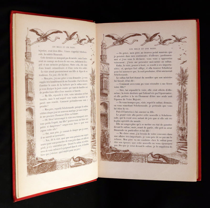 1900 Rare illustrated French Book ~ One Thousand and One Nights - Les Mille et une Nuits - Arabic Tales.