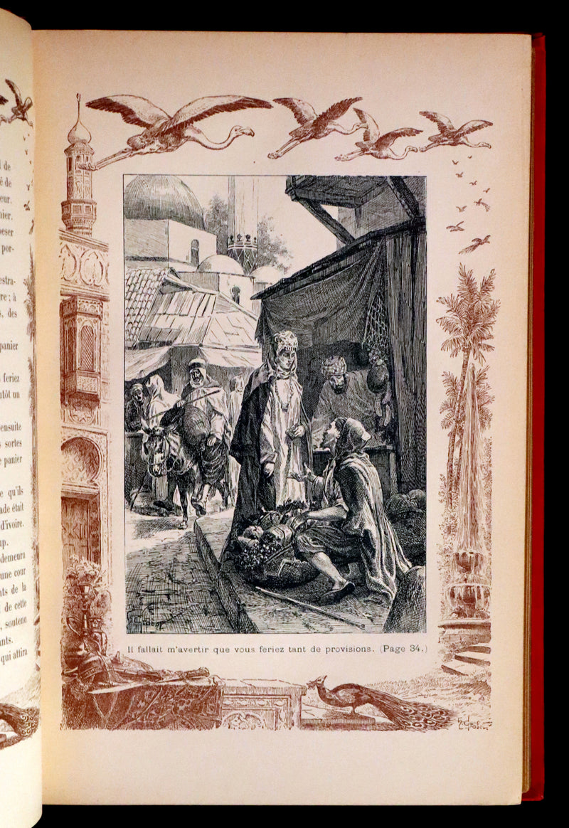 1900 Rare illustrated French Book ~ One Thousand and One Nights - Les Mille et une Nuits - Arabic Tales.