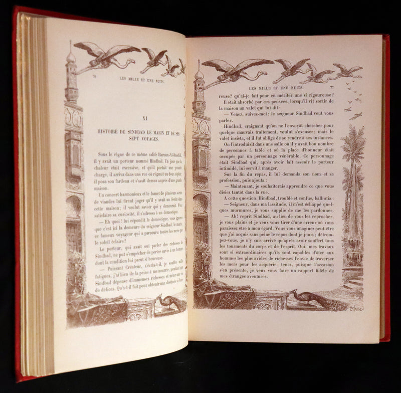 1900 Rare illustrated French Book ~ One Thousand and One Nights - Les Mille et une Nuits - Arabic Tales.