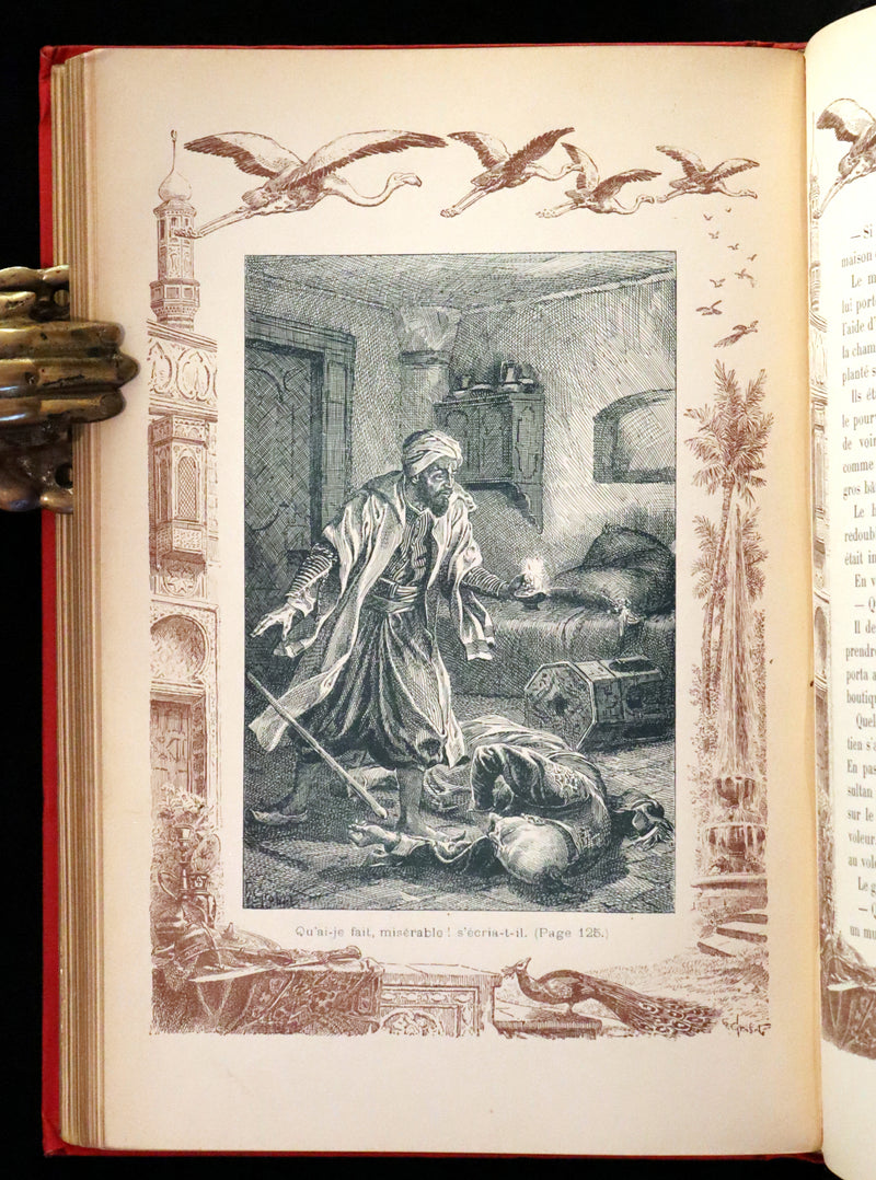 1900 Rare illustrated French Book ~ One Thousand and One Nights - Les Mille et une Nuits - Arabic Tales.