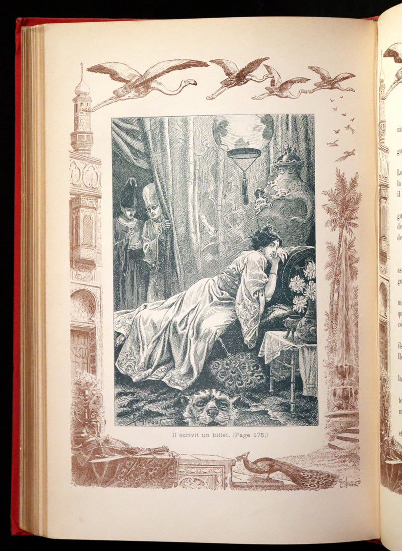 1900 Rare illustrated French Book ~ One Thousand and One Nights - Les Mille et une Nuits - Arabic Tales.
