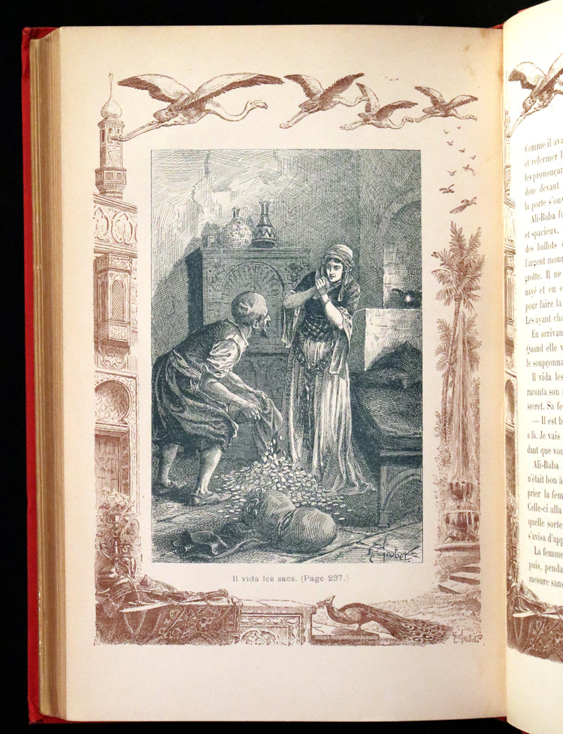 1900 Rare illustrated French Book ~ One Thousand and One Nights - Les Mille et une Nuits - Arabic Tales.