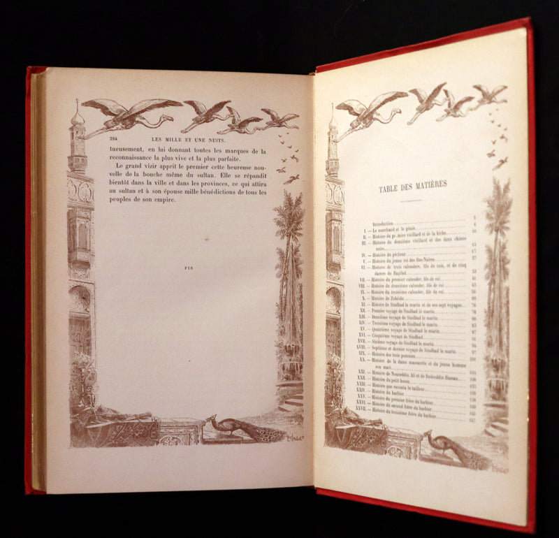 1900 Rare illustrated French Book ~ One Thousand and One Nights - Les Mille et une Nuits - Arabic Tales.