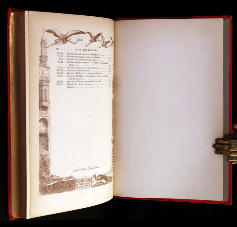 1900 Rare illustrated French Book ~ One Thousand and One Nights - Les Mille et une Nuits - Arabic Tales.