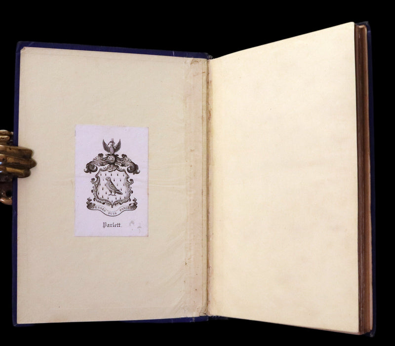 1860 Rare Book - The Poems of Oliver Goldsmith, coloured illustrated by Birket Foster and H. N. Humphrey.