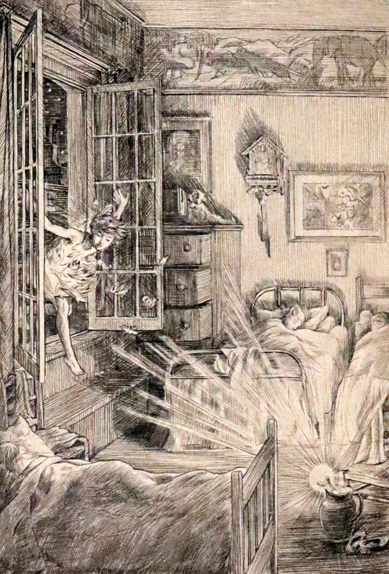 1911 Rare PETER PAN First Edition - PETER and WENDY by J.M. Barrie illustrated by F.D. Bedford.