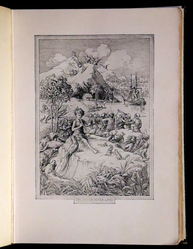 1911 Rare PETER PAN First Edition - PETER and WENDY by J.M. Barrie illustrated by F.D. Bedford.