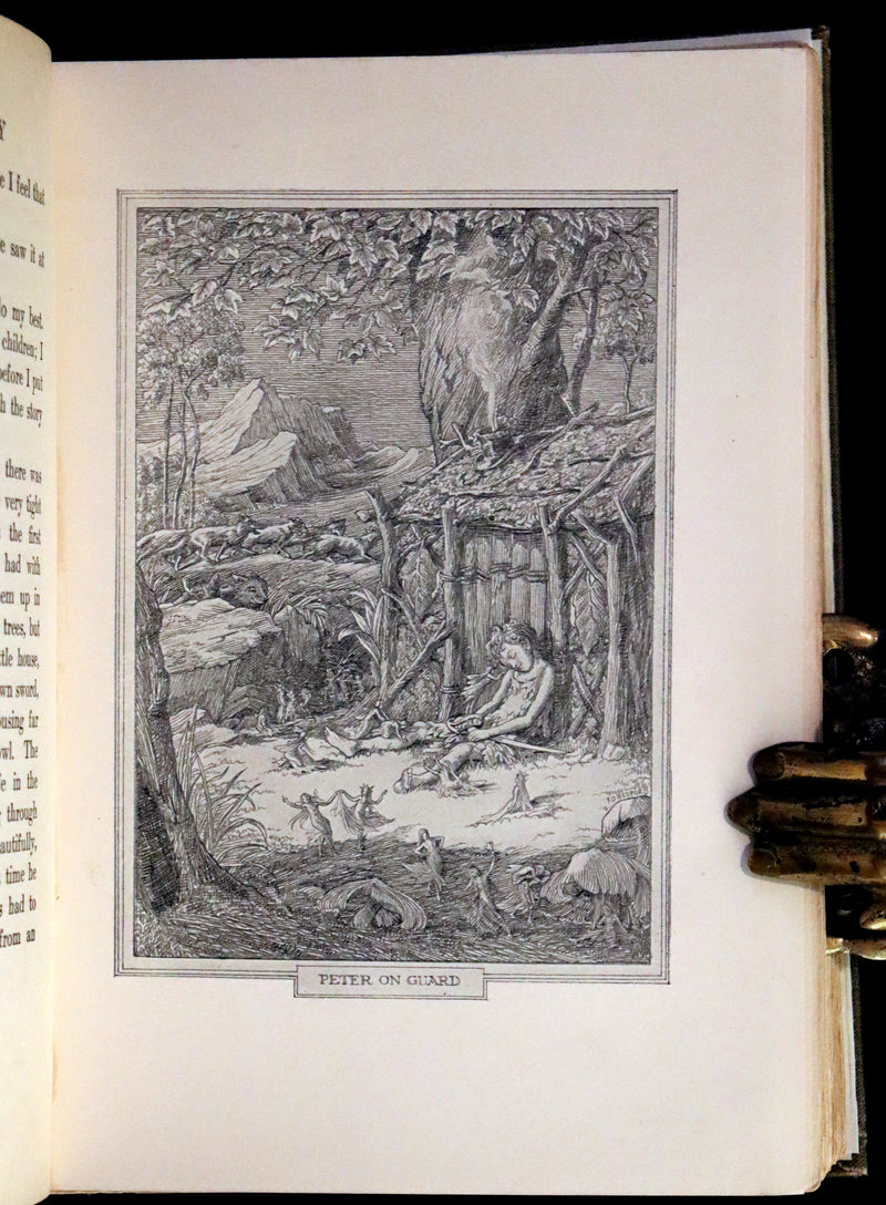 1911 Rare PETER PAN First Edition - PETER and WENDY by J.M. Barrie illustrated by F.D. Bedford.