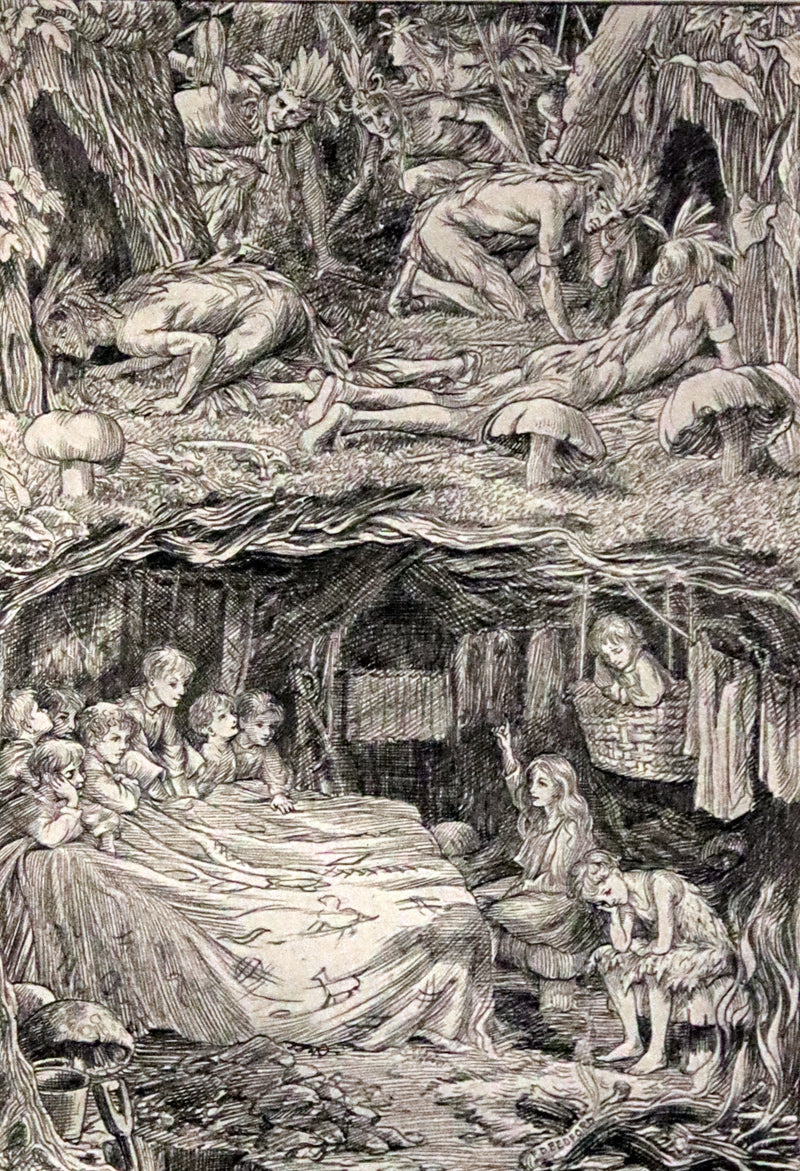 1911 Rare PETER PAN First Edition - PETER and WENDY by J.M. Barrie illustrated by F.D. Bedford.