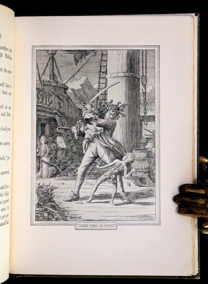 1911 Rare PETER PAN First Edition - PETER and WENDY by J.M. Barrie illustrated by F.D. Bedford.