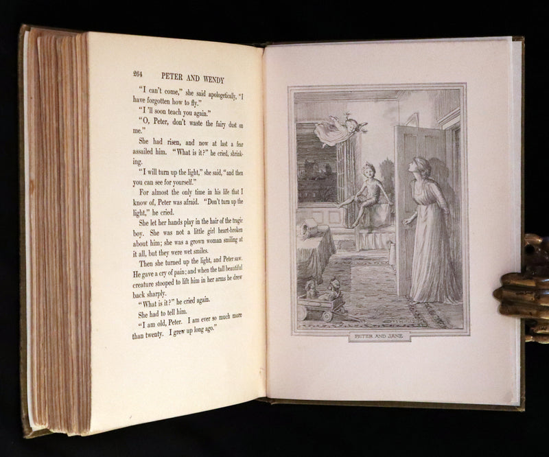 1911 Rare PETER PAN First Edition - PETER and WENDY by J.M. Barrie illustrated by F.D. Bedford.