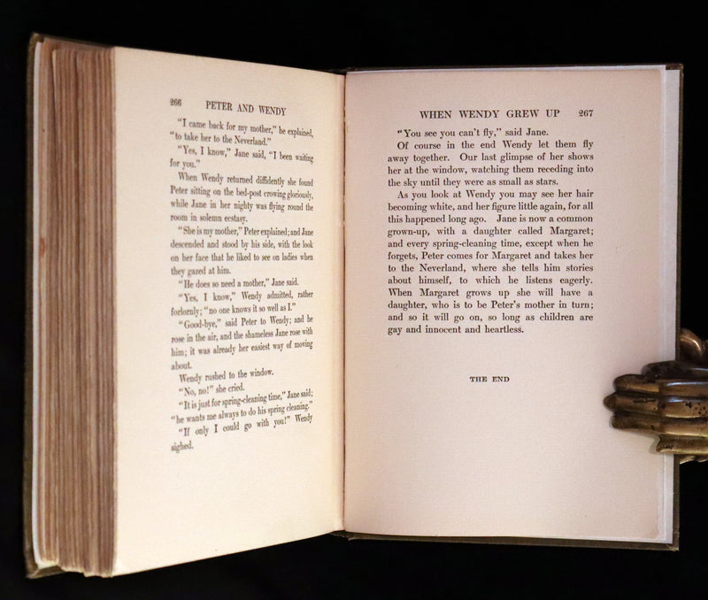 1911 Rare PETER PAN First Edition - PETER and WENDY by J.M. Barrie illustrated by F.D. Bedford.