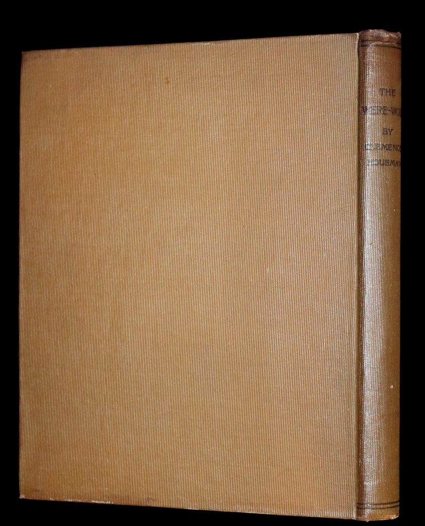Werewolf Book First 1896 Rare First Edition Book on Werewolves - THE WERE-WOLF by Clemence ...