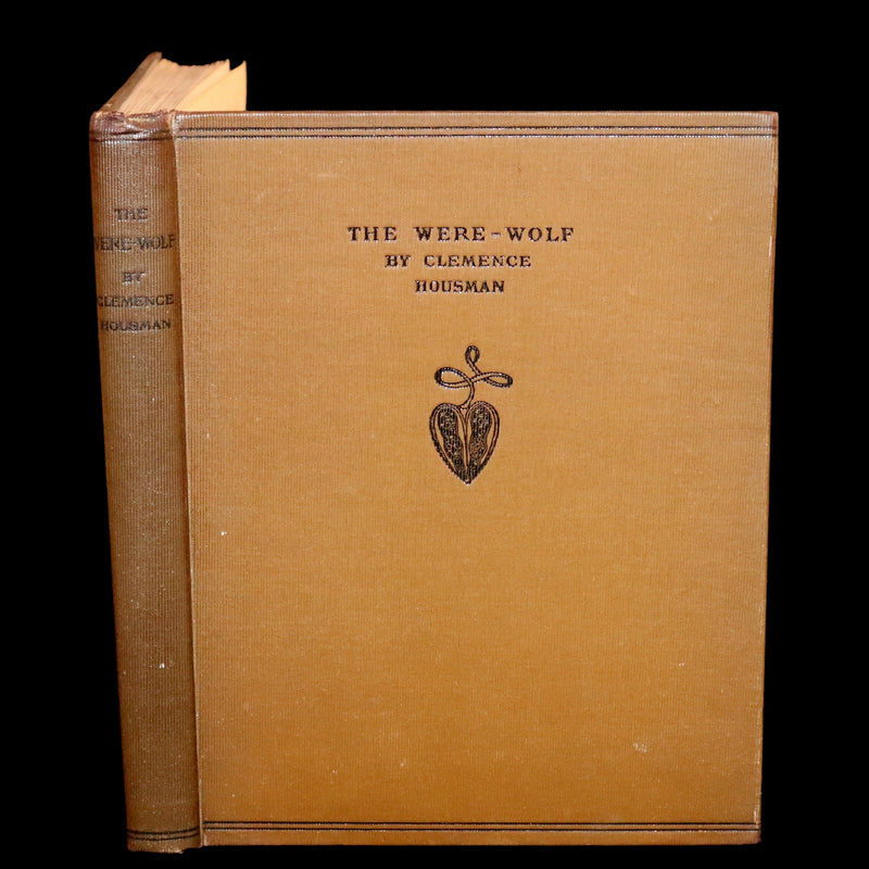 1896 Rare First Edition Book on Werewolves - THE WERE-WOLF by Clemence Housman. Illustrated.