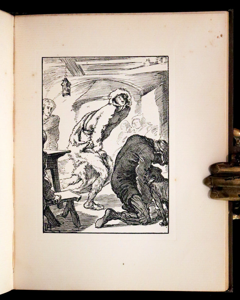 1896 Rare First Edition Book on Werewolves - THE WERE-WOLF by Clemence Housman. Illustrated.