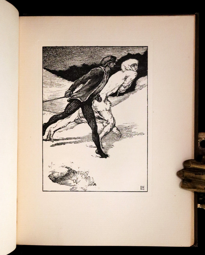 1896 Rare First Edition Book on Werewolves - THE WERE-WOLF by Clemence Housman. Illustrated.