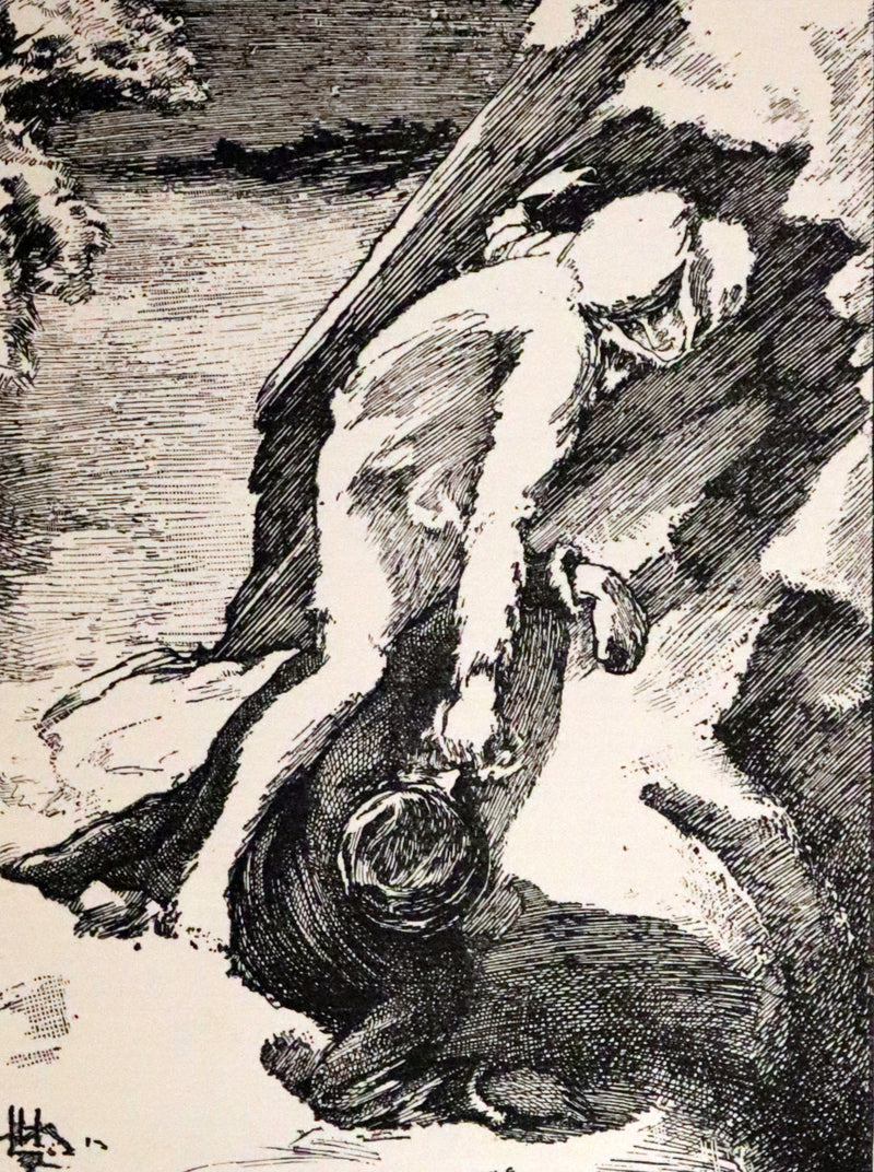 1896 Rare First Edition Book on Werewolves - THE WERE-WOLF by Clemence Housman. Illustrated.