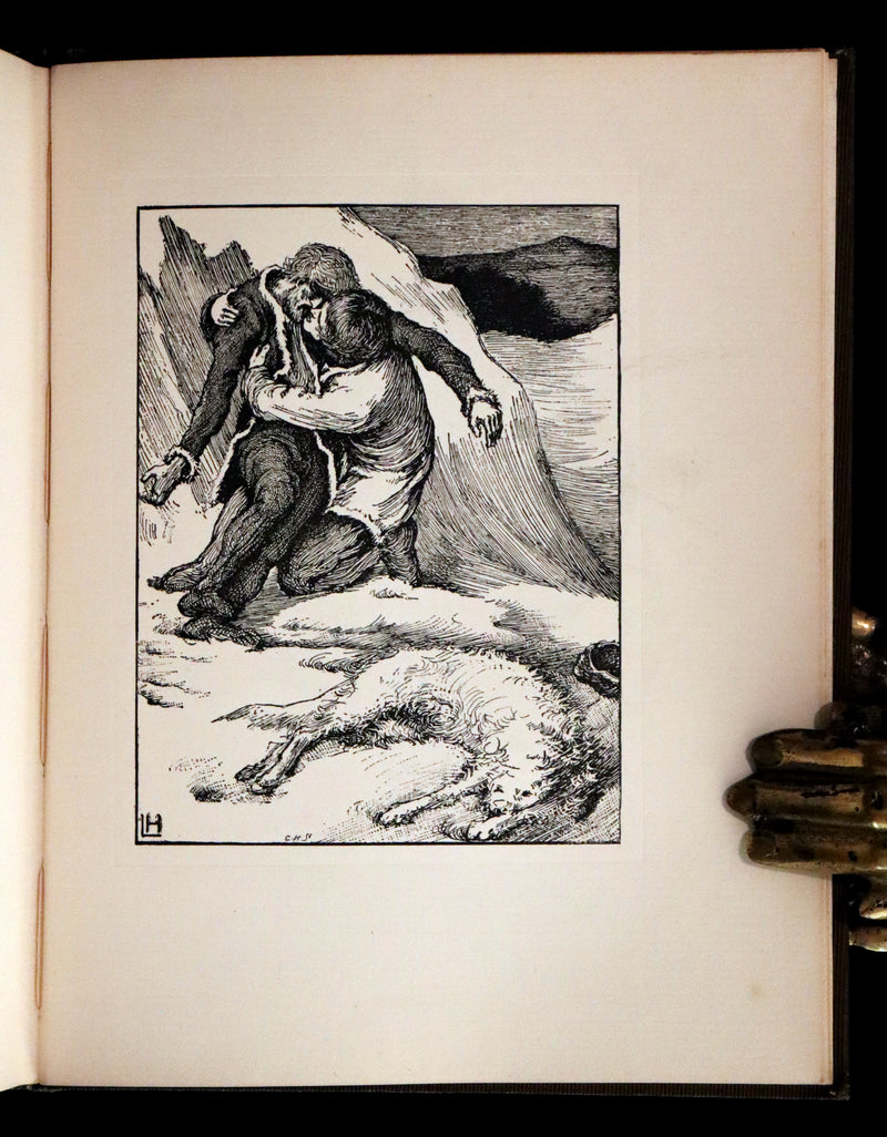 1896 Rare First Edition Book on Werewolves - THE WERE-WOLF by Clemence Housman. Illustrated.