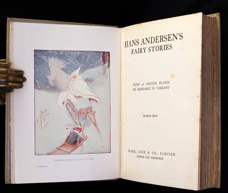 1925 Rare Book - Hans Andersen's FAIRY Stories with 48 Coloured Plates By Margaret W. Tarrant.
