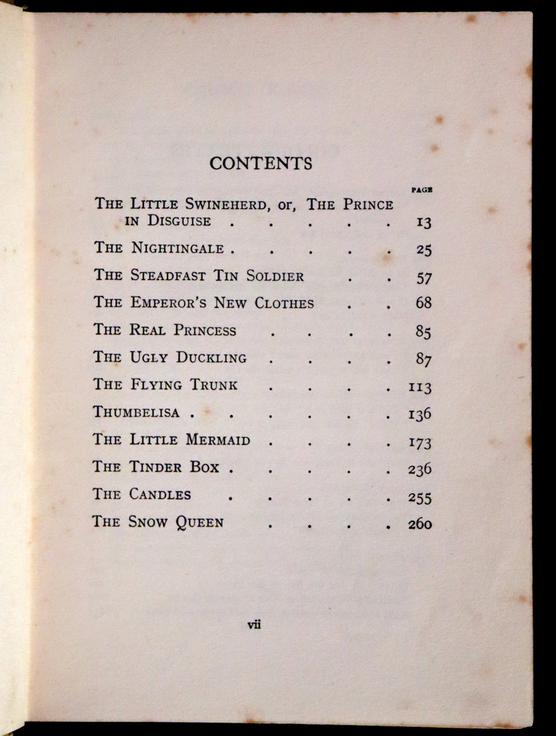 1925 Rare Book - Hans Andersen's FAIRY Stories with 48 Coloured Plates By Margaret W. Tarrant.