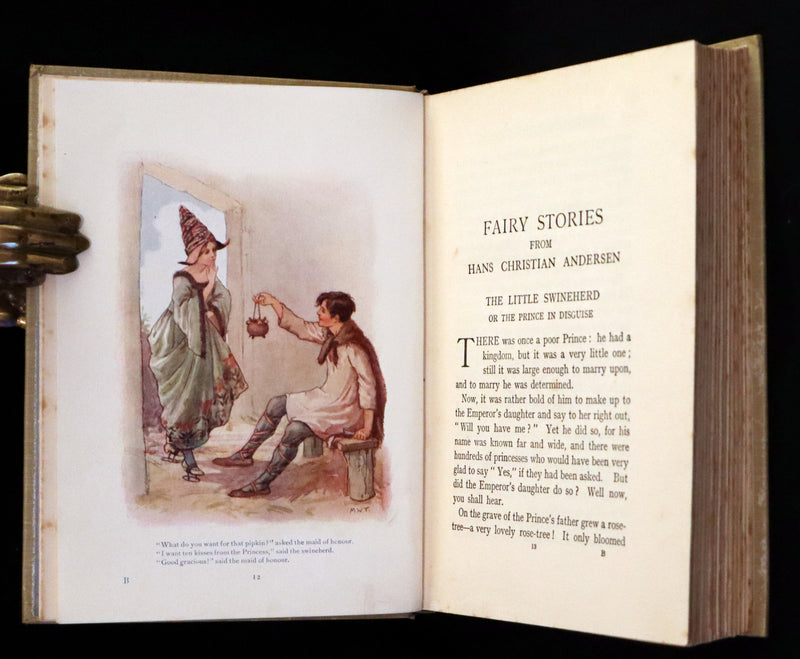 1925 Rare Book - Hans Andersen's FAIRY Stories with 48 Coloured Plates By Margaret W. Tarrant.