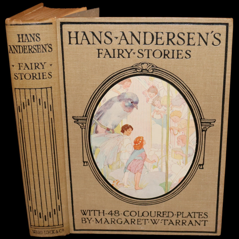 1925 Rare Book - Hans Andersen's FAIRY Stories with 48 Coloured Plates By Margaret W. Tarrant.