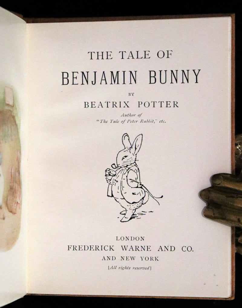 1910 Rare Early Edition - Beatrix Potter - The Tale of Benjamin Bunny.