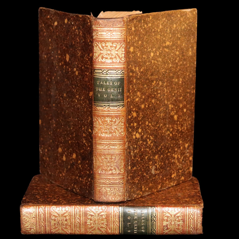 1825 Scarce Book Set - The Tales of the Genii, Translated from the Persian by Sir Charles Morrell.
