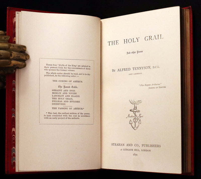 1870 1stED Maclehose Binding - Legend of King Arthur - The Holy Grail by Alfred Tennyson.