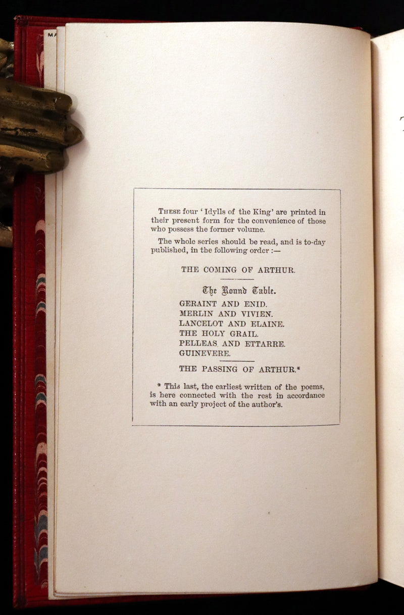 1870 1stED Maclehose Binding - Legend of King Arthur - The Holy Grail by Alfred Tennyson.