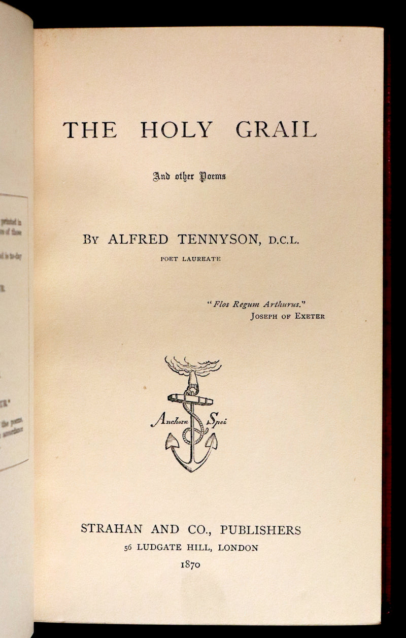 1870 1stED Maclehose Binding - Legend of King Arthur - The Holy Grail by Alfred Tennyson.